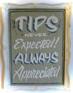 Handgeschilderd bord / schilderij / tattoo / fooi / sign, Huis en Inrichting, Ophalen of Verzenden, Nieuw