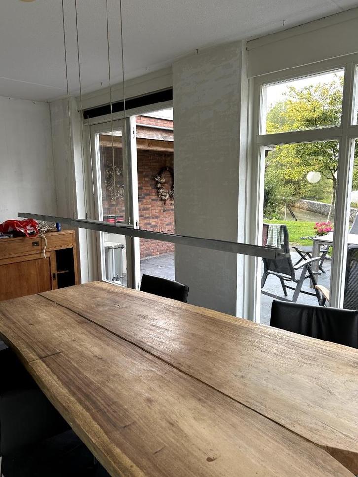 moderne strakke design hanglamp voor boven tafel, Huis en Inrichting, Lampen | Hanglampen, Zo goed als nieuw, Overige materialen