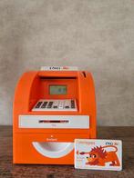ING pinautomaat oranje spaarpot elektronisch met pinpas, Ophalen of Verzenden, Gebruikt, Kunststof, Object of Gebouw