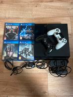 PlayStation 4 met games en 2 controllers, Spelcomputers en Games, Spelcomputers | Sony PlayStation 1, Ophalen, Gebruikt, Met 2 controllers