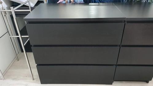 Ikea MALM ladekast zwartbruin zgan, Huis en Inrichting, Kasten | Ladekasten, Zo goed als nieuw, Minder dan 100 cm, 50 tot 100 cm