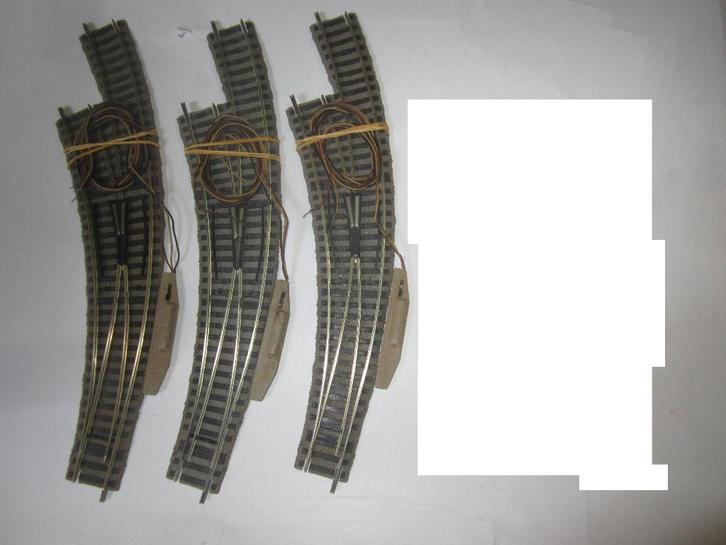 fleischmann profi rails elektr. wissels 6142 links 3 maal, Hobby en Vrije tijd, Modeltreinen | H0, Gebruikt, Rails, Gelijkstroom