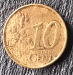 Nederland 10 eurocent 2002 misdruk, Ophalen of Verzenden, Koningin Beatrix, 10 cent