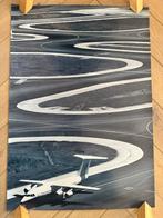 Vliegtuig Taxiën Slingerbaan Vliegveld Poster, Verzamelen, Ophalen of Verzenden, A1 t/m A3, Reclame, Rechthoekig Staand