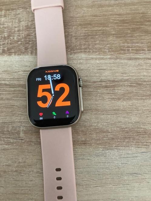 Smart watch XSSIVE, Sieraden, Tassen en Uiterlijk, Smartwatches, Zo goed als nieuw, iOS, Roze, Afstand, Calorieverbanding, Conditie