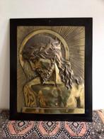 Massief bronzen plaquette, Christus, Ophalen of Verzenden