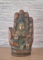 Prachtig bronzen vintage beeld,Hindoeistische godin Lakshmi., Ophalen of Verzenden