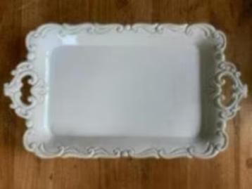 Landelijk aardewerk dienblad ( rechthoekig) beschikbaar voor biedingen