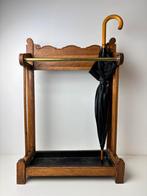 Antieke paraplubak hout met messing, Ophalen of Verzenden, Zo goed als nieuw, Hout