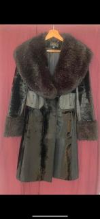 Exclusieve Karen Millen jas – kalfsleer & faux fur – maat 36, Verzenden
