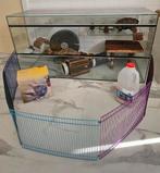 kooi glazen terrarium 100x40x50 hamster leuk,net geheel, Kooi, Gebruikt, Hamster, Ophalen