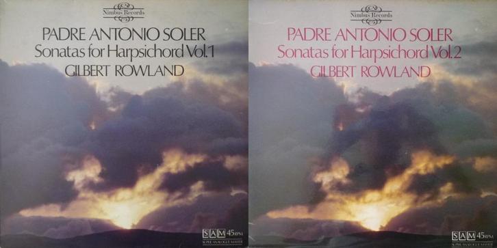 Padre Soler-Gilbert Rowland‎–Sonatas For Harpsichord Vol 1&2, Cd's en Dvd's, Vinyl | Klassiek, Zo goed als nieuw, Classicisme