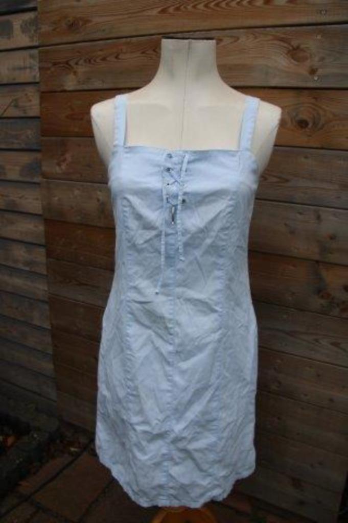 Spijkerjurk licht blauw Saint James mt T40 Vaste prijs AANBI, Kleding | Dames, Jurken, Zo goed als nieuw, Maat 38/40 (M), Blauw