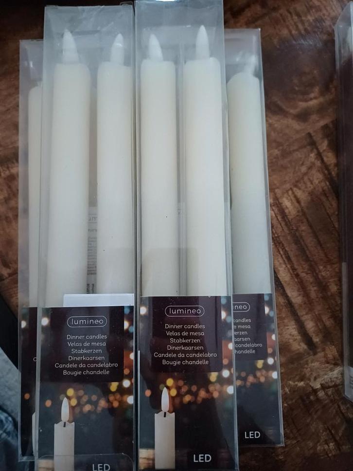 LED Kaarsen Set - Sfeervolle Verlichting, Huis en Inrichting, Woonaccessoires | Kandelaars en Kaarsen, Nieuw, Kaars, Minder dan 25 cm