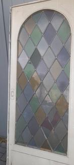 Glas in lood suite deur, Doe-het-zelf en Verbouw, Deuren en Horren, Ophalen, 80 tot 100 cm, Binnendeur, Glas
