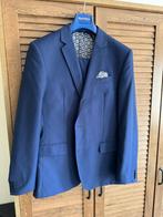 Tweedelig pak marineblauw, maat 52, Kleding | Heren, Kostuums en Colberts, Ophalen, Gedragen, Maat 52/54 (L), Blauw