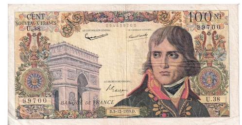 Frankrijk 100 Nouveaux Franc 1959 Napoleon - Zeldzaam biljet, Postzegels en Munten, Bankbiljetten | Europa | Niet-Eurobiljetten