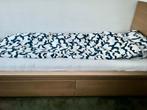 Eenpersoons bed met lades Malm 90x200, Ophalen, 90 cm, Eenpersoons, Bruin