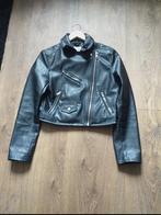 Bershka Bikerjack Leereffect, Kleding | Dames, Bershka, Ophalen, Zo goed als nieuw, Zwart