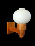 Prachtig vintage Scandinavisch design wandlamp, Huis en Inrichting, Lampen | Wandlampen, Ophalen of Verzenden, Gebruikt, Glas