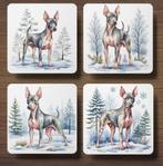 American Hairless Winter onderzetters met houder, Ophalen of Verzenden, Nieuw, Glas of Kopje