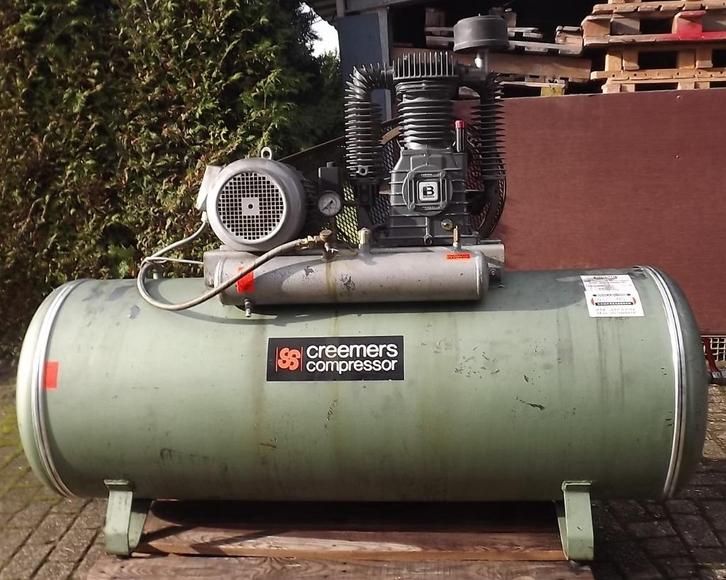 Compressor, Creemers compressor CST 600, Doe-het-zelf en Verbouw, Compressors, Zo goed als nieuw, 6 tot 10 bar, 100 liter of meer