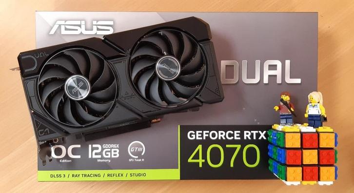 ASUS Dual GeForce RTX 4070 EVO OC Edition 12GB GDDR6X, Computers en Software, Videokaarten, Zo goed als nieuw, Nvidia, PCI-Express 4.0