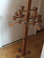 Sfeervolle grenen 18 delige  kaarsenstandaard, Gebruikt, 25 tot 50 cm, Ophalen of Verzenden, Kandelaar