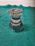 kandelaar glas vintage smokey glas, Ophalen of Verzenden, 'T Olde Gre-j, Info@toldegrej.nl, Endepoelstraat 20f Didam
