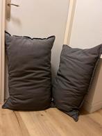 Grote nieuwe grijze kussens Madison 85 x 50 cm, Ophalen of Verzenden, Nieuw, Grijs, Rechthoekig
