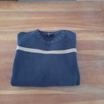 Katoenen blauwe trui met streep van Cottenfield (maat L), Maat 52/54 (L), Blauw, Ophalen of Verzenden, Zo goed als nieuw