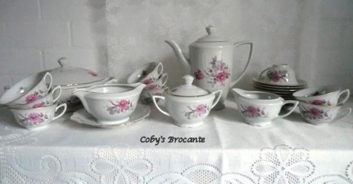 Prachtig Czechoslovakia servies 14-delig AANBIEDING, Antiek en Kunst, Antiek | Servies compleet, Ophalen