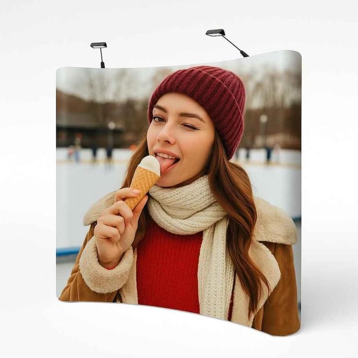 Beurswand Pop-up met balie en led verlichting, Verzamelen, Merken en Reclamevoorwerpen, Zo goed als nieuw, Lichtbak of (neon) lamp