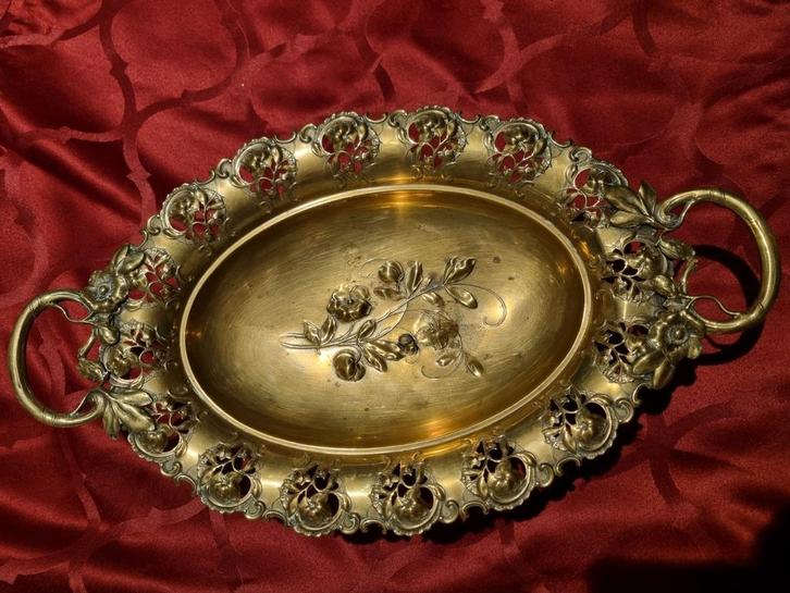 Antieke WMF schaal – Jugendstil / Art Nouveau – gemerkt WMFM, Antiek en Kunst, Kunst | Overige Kunst, Ophalen of Verzenden