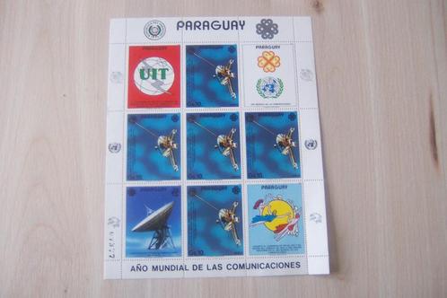 Ruimtevaart velletje / sheet Paraguay, postfris. (10)., Postzegels en Munten, Postzegels | Thematische zegels, Postfris, Ophalen of Verzenden