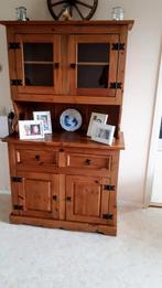 Mooie nostalgische geloogd grenen kastje, Huis en Inrichting, Kasten | Buffetkasten, Ophalen, 100 tot 150 cm, Zo goed als nieuw