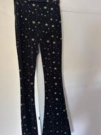 zwarte broek met gouden sterren, Loavies maat S, flared, Zwart, Ophalen of Verzenden, Maat 36 (S), Lang