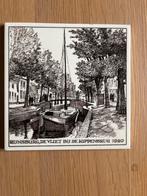 Tegel Runnsburg, de Vliet bij de Kippenbrug 1920, Antiek en Kunst, Ophalen of Verzenden
