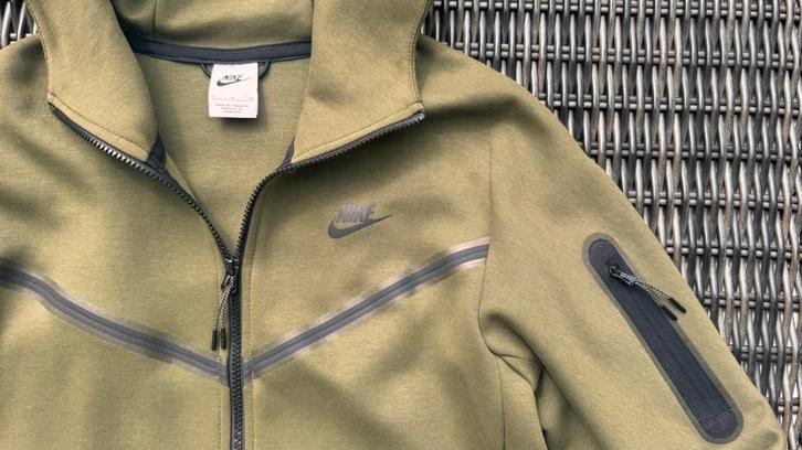 👕🚨Nieuwe Nike Tech Fleece Hoodie Full Zip - Green - S men, Kleding | Heren, Sportkleding, Nieuw, Algemeen, Maat 46 (S) of kleiner