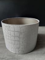 Unieke lampenkap met crocoprint en goud/taupe binnenkant, Huis en Inrichting, Lampen | Lampenkappen, Ophalen of Verzenden, Nieuw