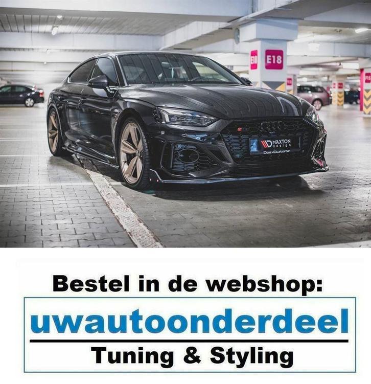 Spoiler Voorspoiler Lip Splitter Voor Audi RS5 Facelift Coup, Auto diversen, Tuning en Styling, Ophalen of Verzenden