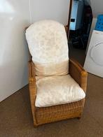 Rotan Stoel met Kussens, Huis en Inrichting, Ophalen, Minder dan 50 cm, Gebruikt, Minder dan 75 cm
