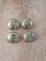 4 Oude Knopen Nederlandse Spoorwegen, Ophalen of Verzenden, Gebruikt, Trein, Overige typen