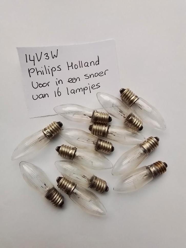 14V3W Philips Holland reservelampjes kerstverlichting E10, Diversen, Kerst, Nieuw, Ophalen of Verzenden
