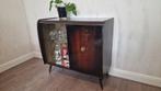 Vintage drankkast / audiomeubel incl werkende platenspeler!, Ophalen, Gebruikt, 25 tot 50 cm, 50 tot 100 cm
