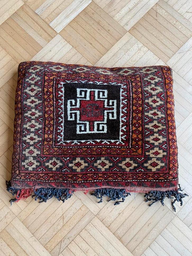 Perzisch kussen, handgeknoopt in mooie kleuren, Antiek en Kunst, Antiek | Kleden en Textiel, Verzenden