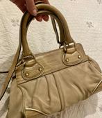 Max mara suede met leer beige tas, Beige, Overige typen, Gebruikt, Verzenden