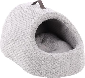 Kattenmand iglo huis Jacquard grijs van € 59,99 nu € 44,95 beschikbaar voor biedingen