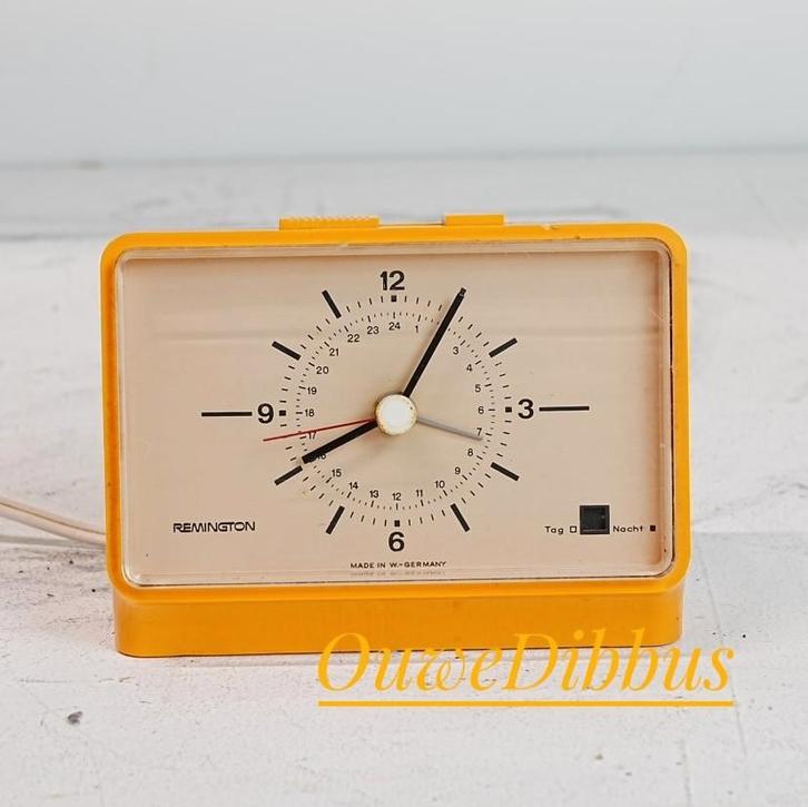 Vintage Remington Wekker - jaren 70., Huis en Inrichting, Woonaccessoires | Klokken, Gebruikt, Wekker of Tafelklok, Analoog, Ophalen of Verzenden