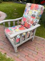 Fantastische rokersstoel stoel met verstelbare rugleuning, Huis en Inrichting, Stoelen, Ophalen, Hout, Gebruikt, Overige kleuren